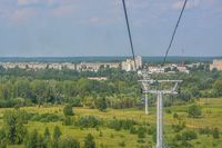 Вид на город Бор с Нижегородского фуникулера