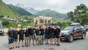 Экспедиция Кавказ-2016 в горном районе Казбеги в Грузии